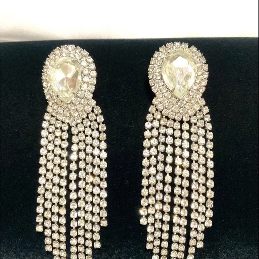 Rhinstone Chandelier Dazzling Earrings